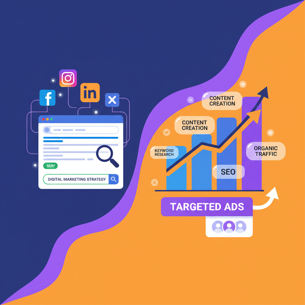 Social media advertising, SEO & AEO